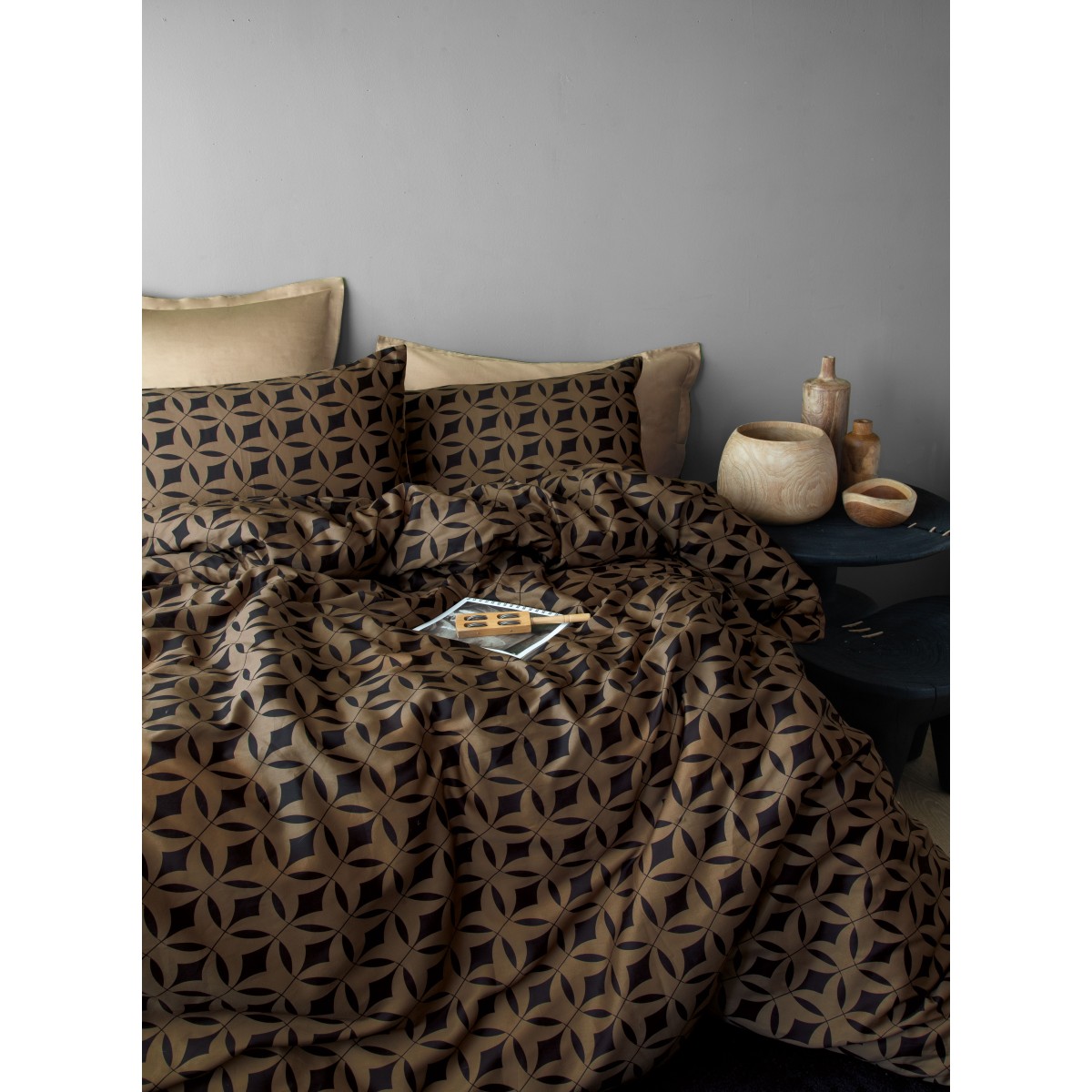 Parure de lit satin de coton-MONDO GOLD
