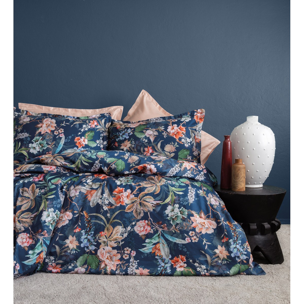 Parure de lit satin de coton-RUBIE