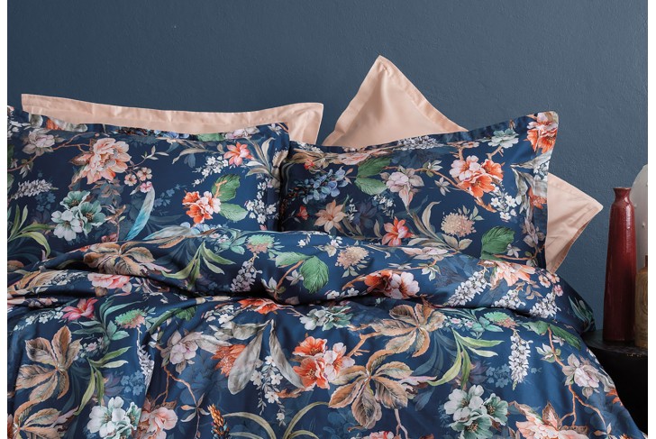 Parure de lit satin de coton-RUBIE