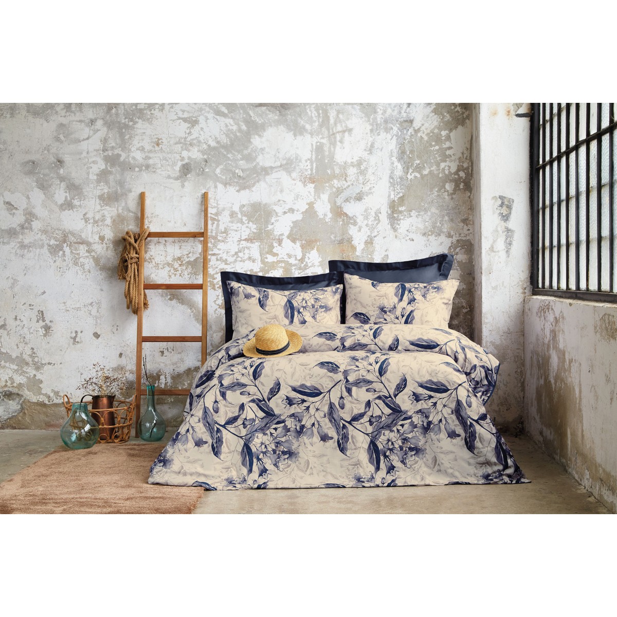 Parure de lit satin de coton-RUTHA