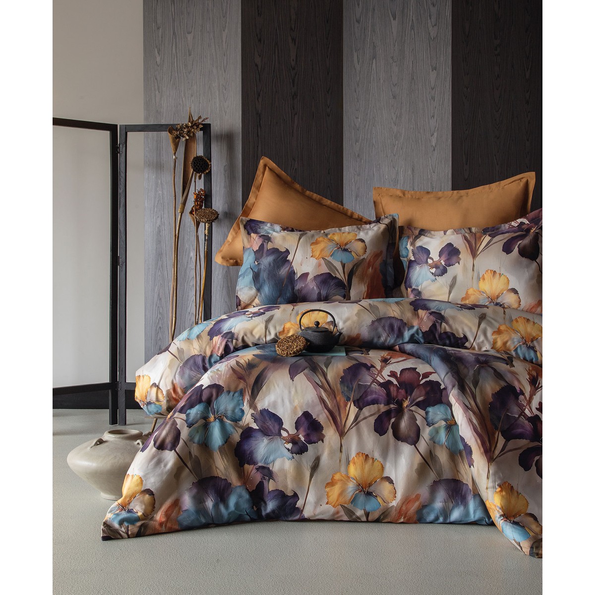 Parure de lit satin de coton-VONNA