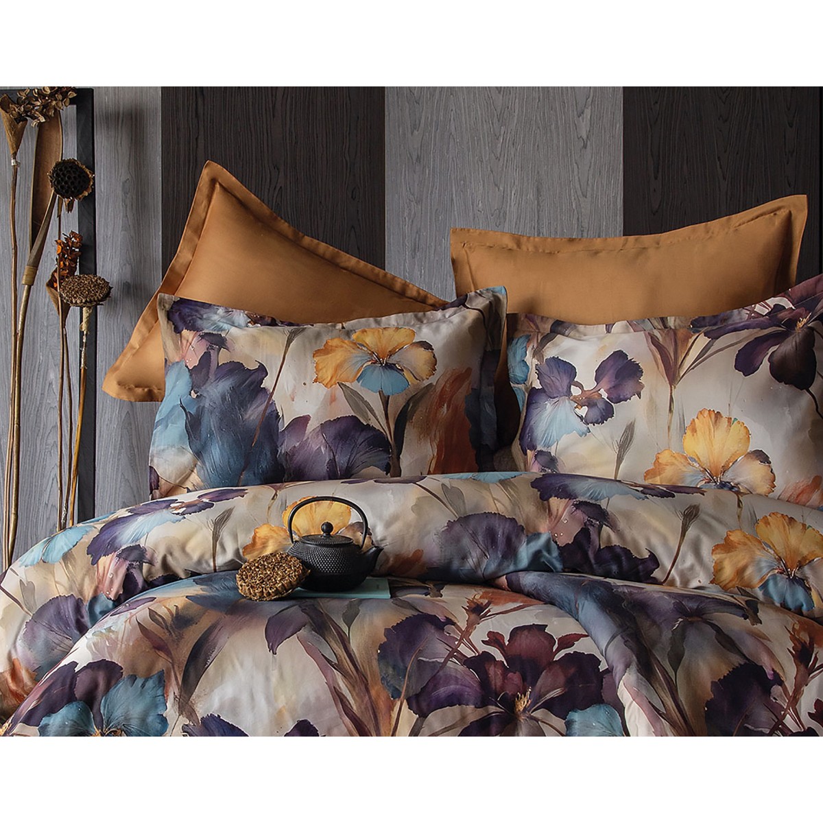 Parure de lit satin de coton-VONNA