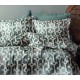 Parure de lit 240X220 cm satin de coton BATIQUE