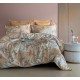 Parure de lit 240X220 cm satin de coton BOTANIST