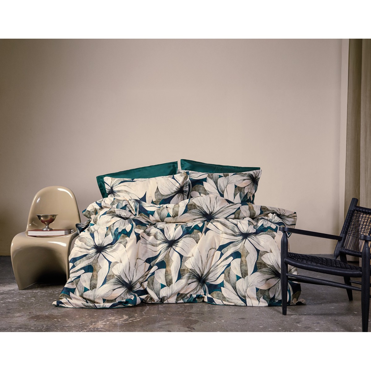 Parure de lit 240X220 cm satin de coton MAJORELLE