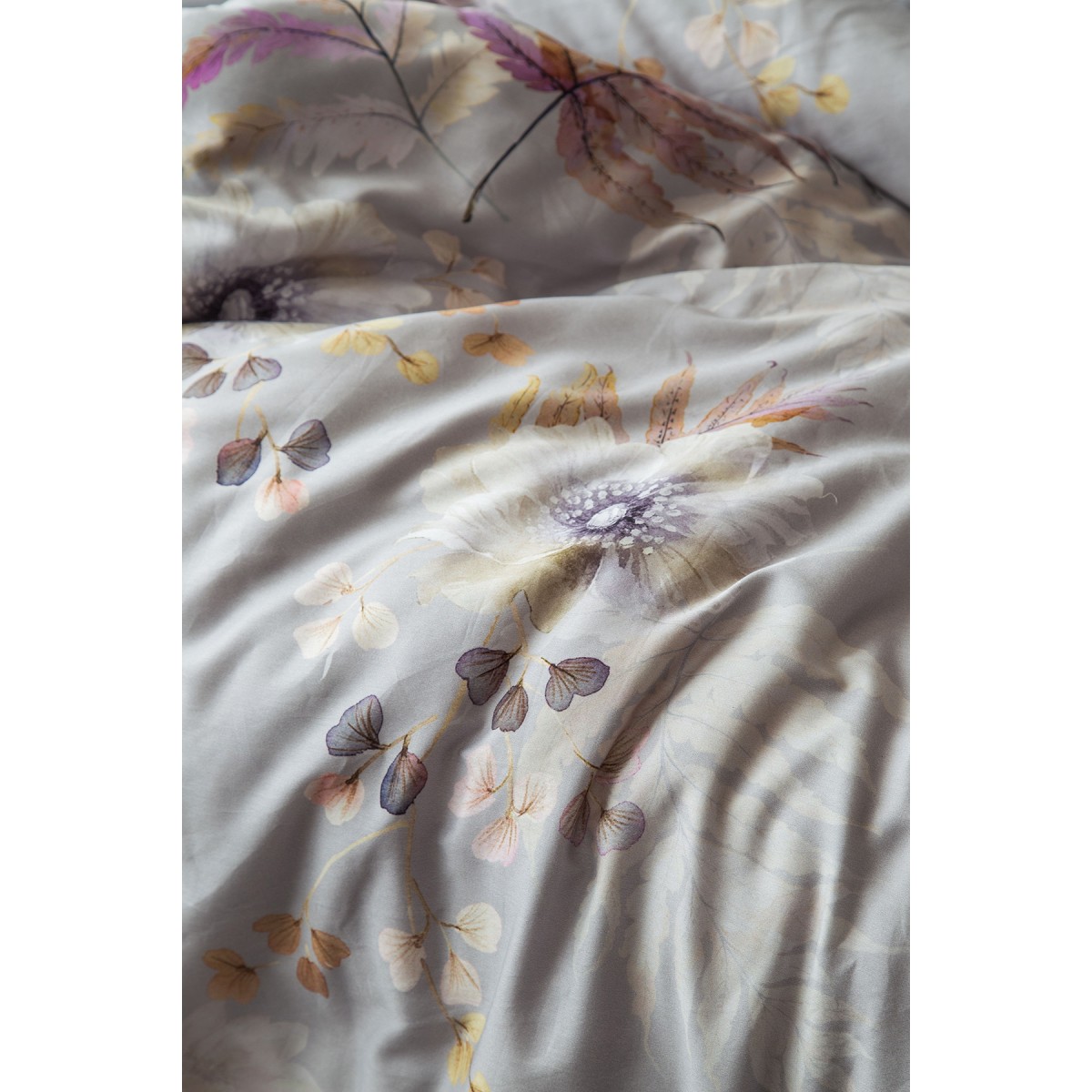 Parure de lit 240X220 cm satin de coton BRUNELLE