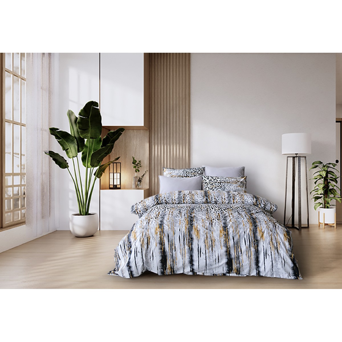 Parure de lit 100% coton ARGENTO