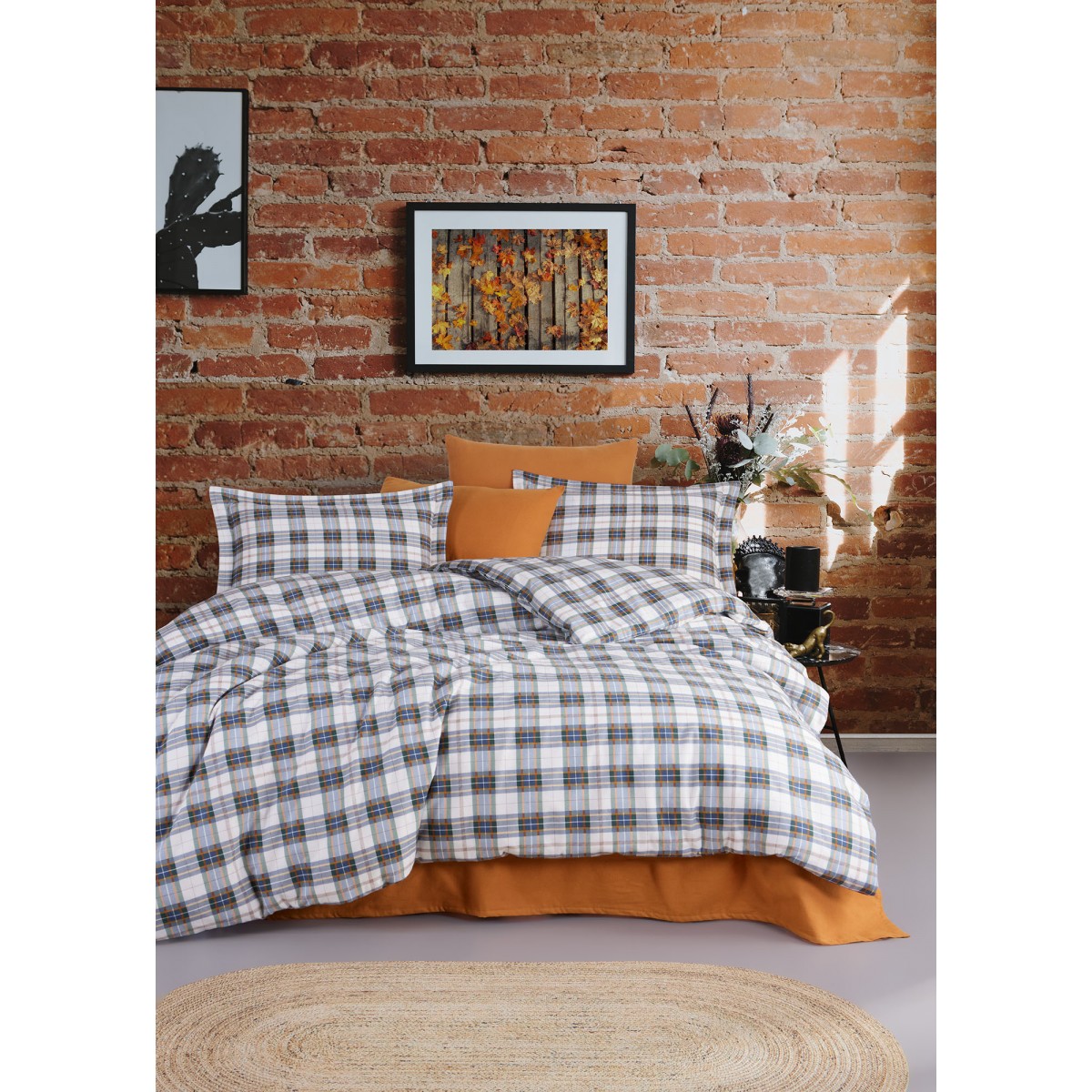 Parure de lit FLANELLE Cosy-Vert