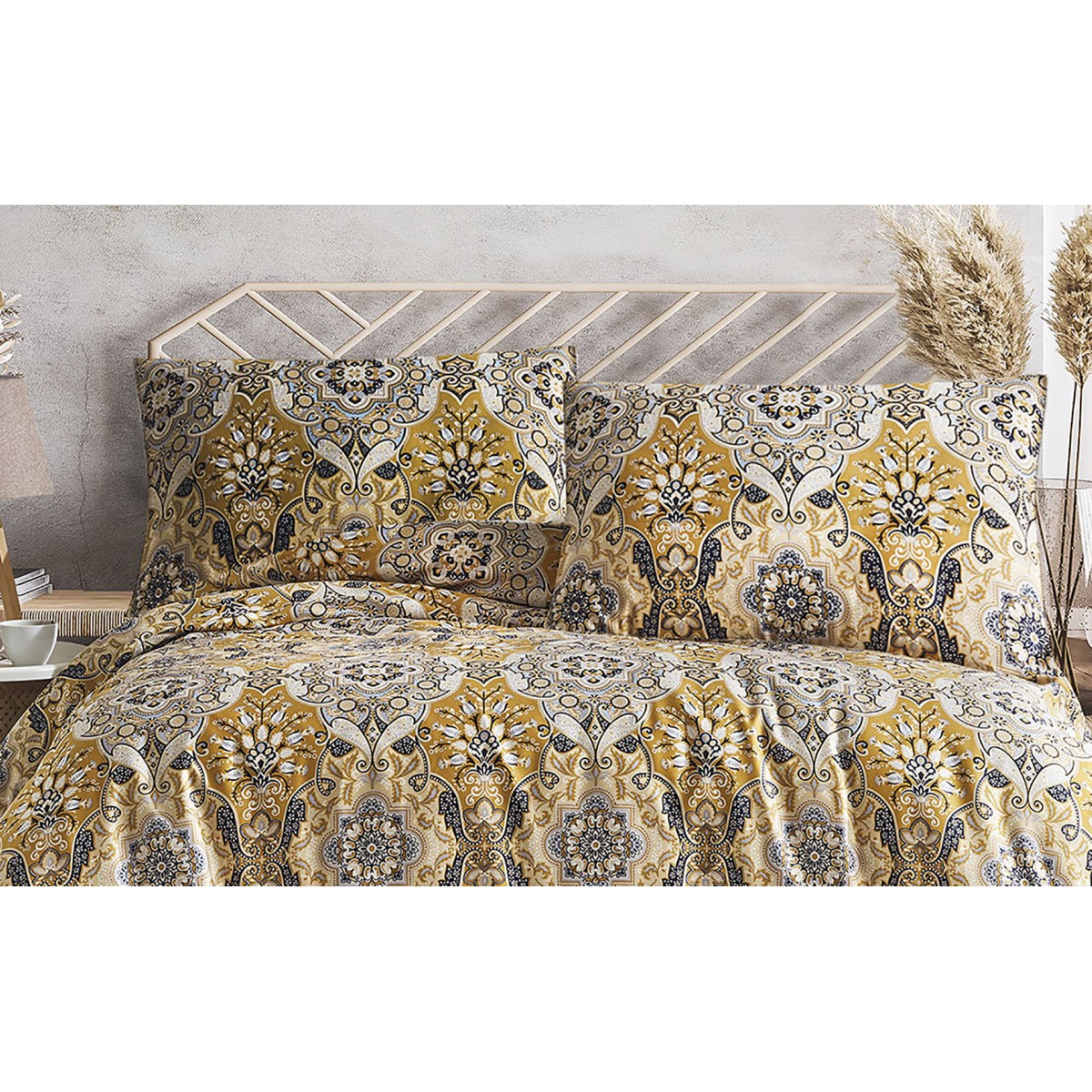 Parure de lit satin de coton LA MAISON AMBRE 