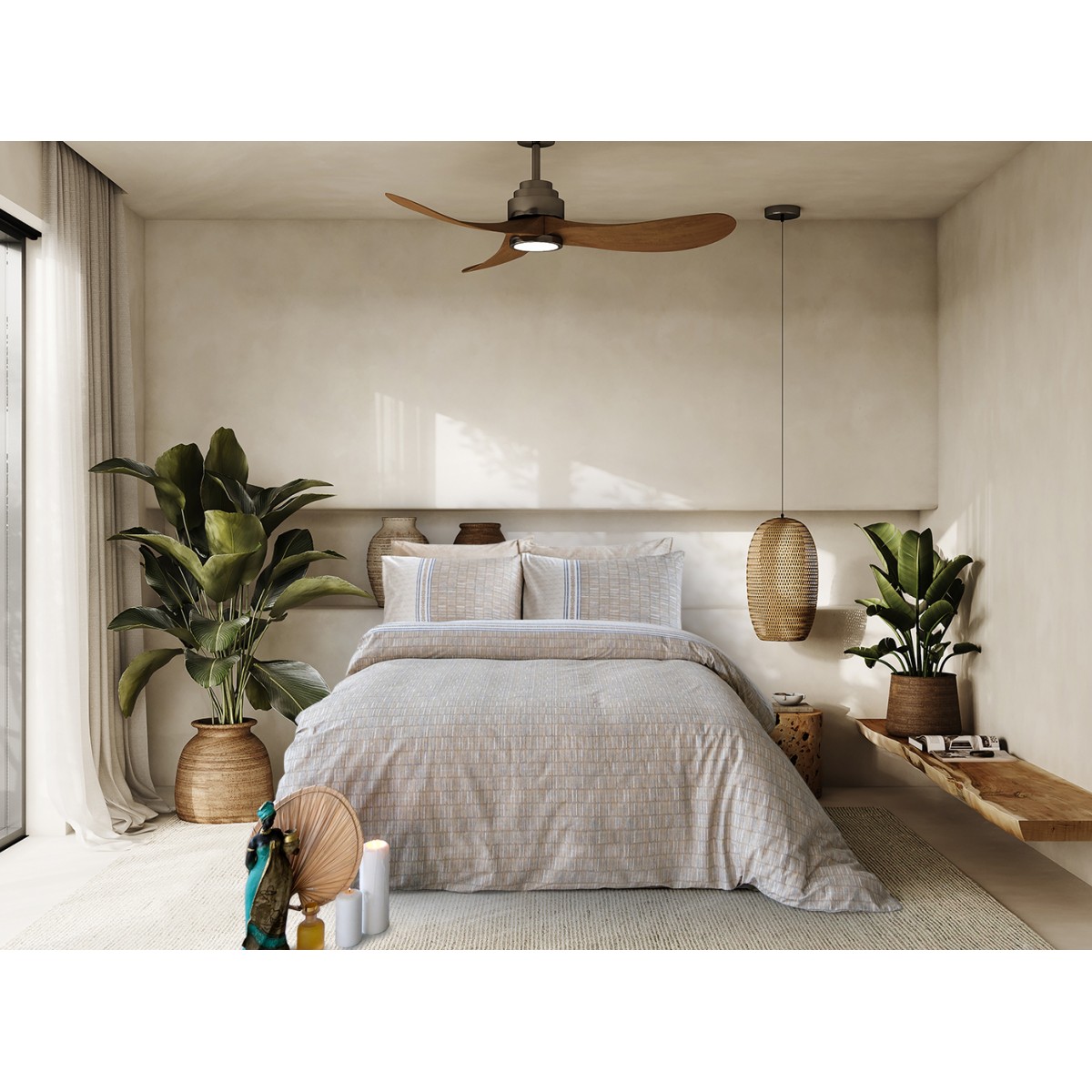 Parure de lit 100% coton MILET