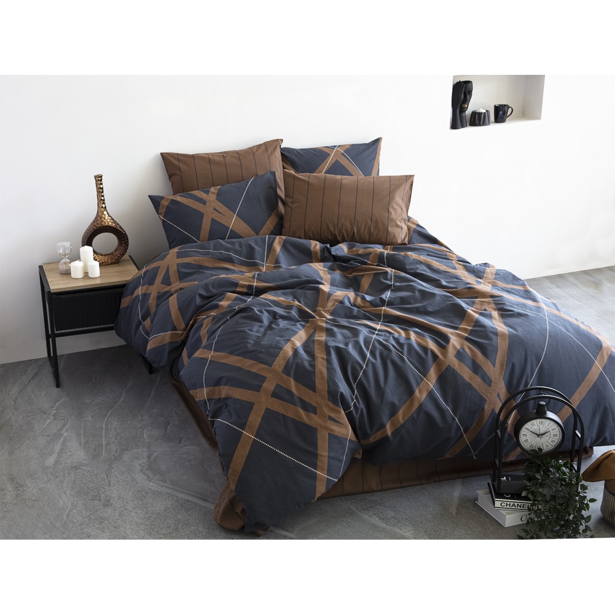 Parure de lit 100% coton MODERN
