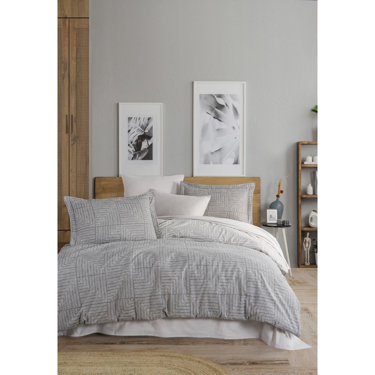 Parure de lit FLANELLE Zenith-Gris