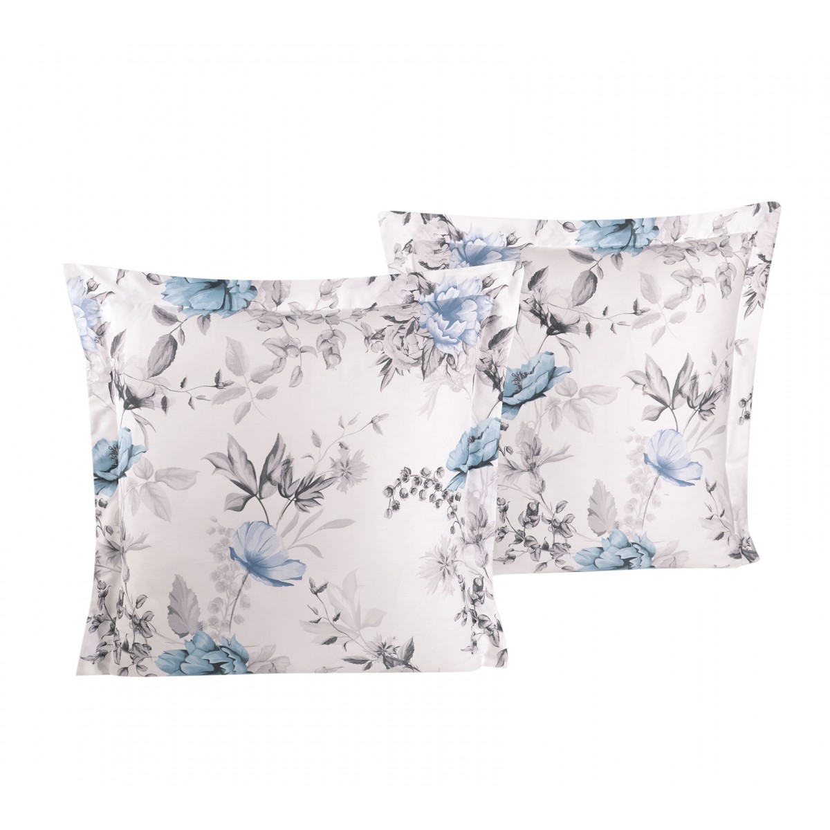 Lot de 2 Taies d'oreiller 63X63 cm satin de coton LATERNA