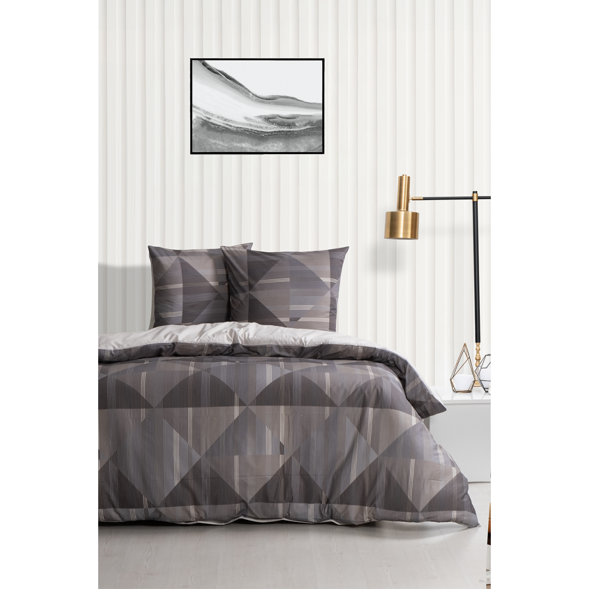 Parure de lit 100% coton LUFIAN