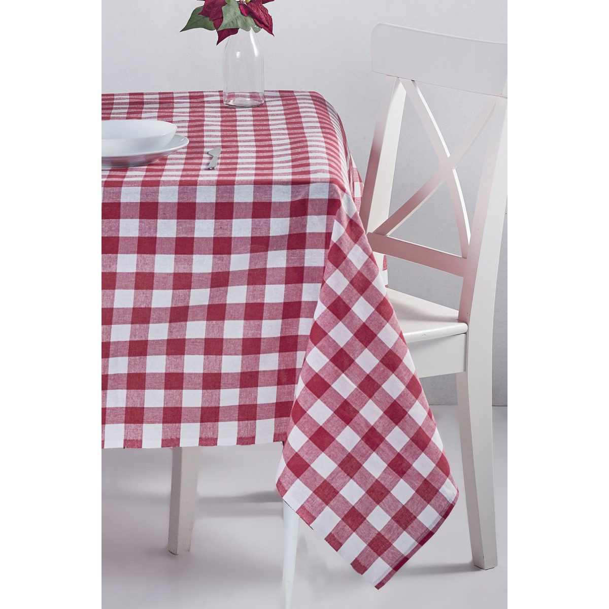 Nappe Carreaux Bordeaux