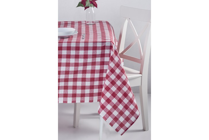 Nappe Carreaux Bordeaux