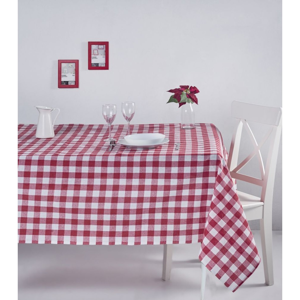 Nappe Carreaux Bordeaux