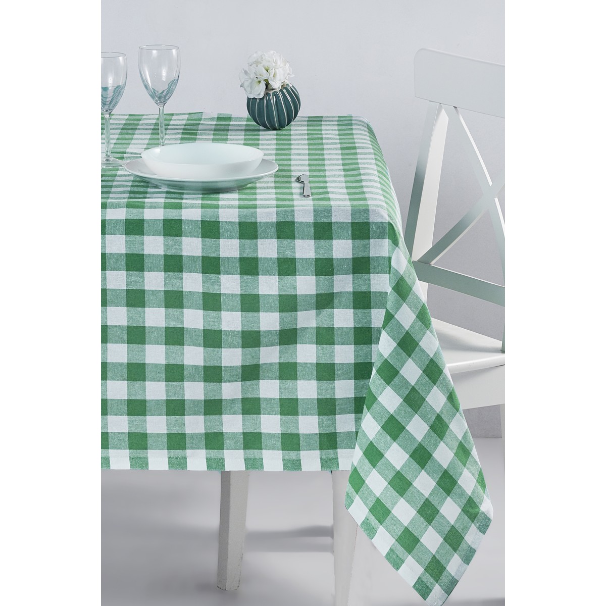 Nappe Carreaux Vert