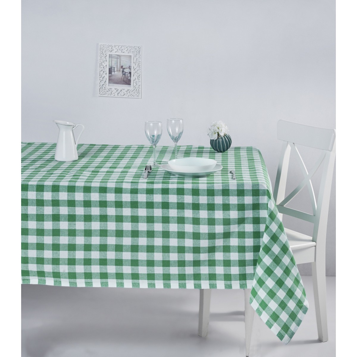 Nappe Carreaux Vert