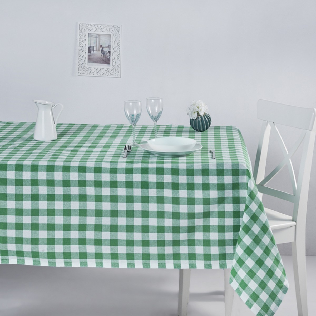Nappe Carreaux Vert