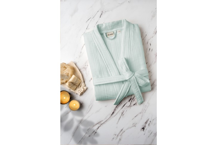 Peignoir Gaze de coton-Vert