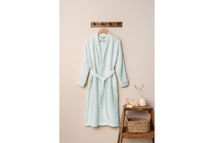 Peignoir Gaze de coton-Vert