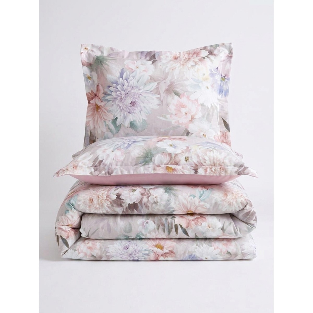Parure de lit 240X220 cm satin de coton POLIERE