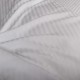 Lot de 2 Taies d'oreiller 63X63 cm satin de coton RAYURES BLANC