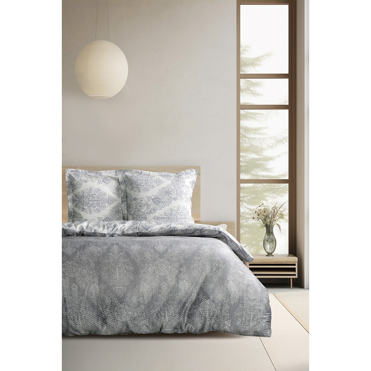 Parure de lit satin de coton -SILVER