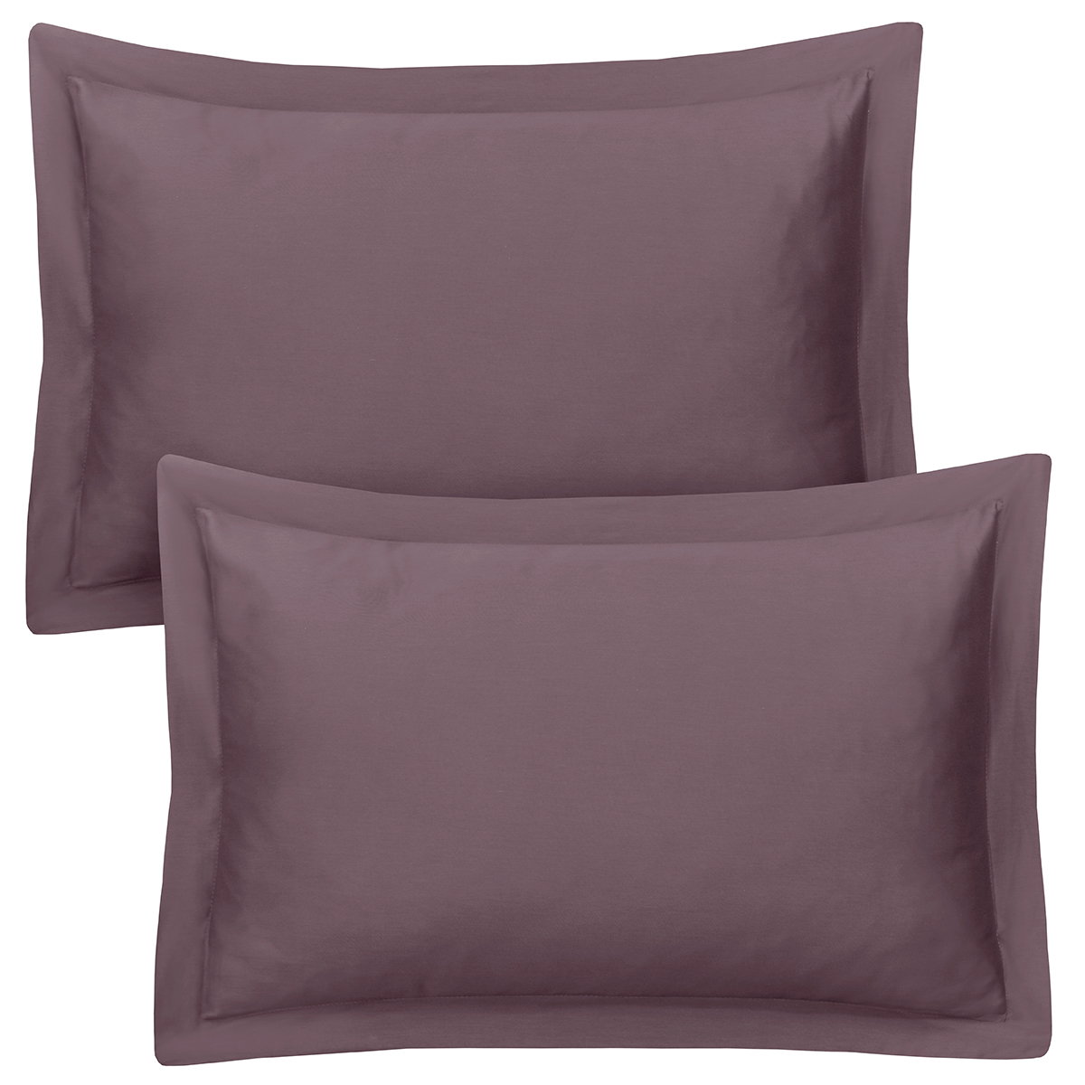 Lot de 2 Taies d'oreiller 50x70 cm satin de coton sureau