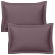 Lot de 2 Taies d'oreiller 50x70 cm satin de coton sureau