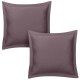 Lot de 2 Taies d'oreiller 63x63 cm satin de coton sureau
