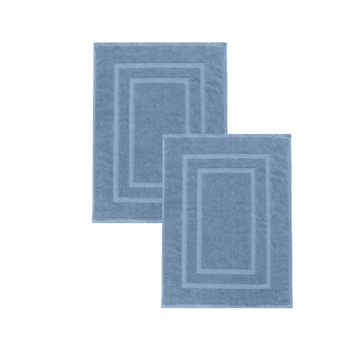 Lot de 2 Tapis de bain-BLEU