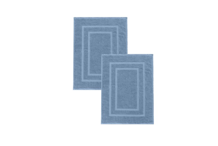 Lot de 2 Tapis de bain-BLEU