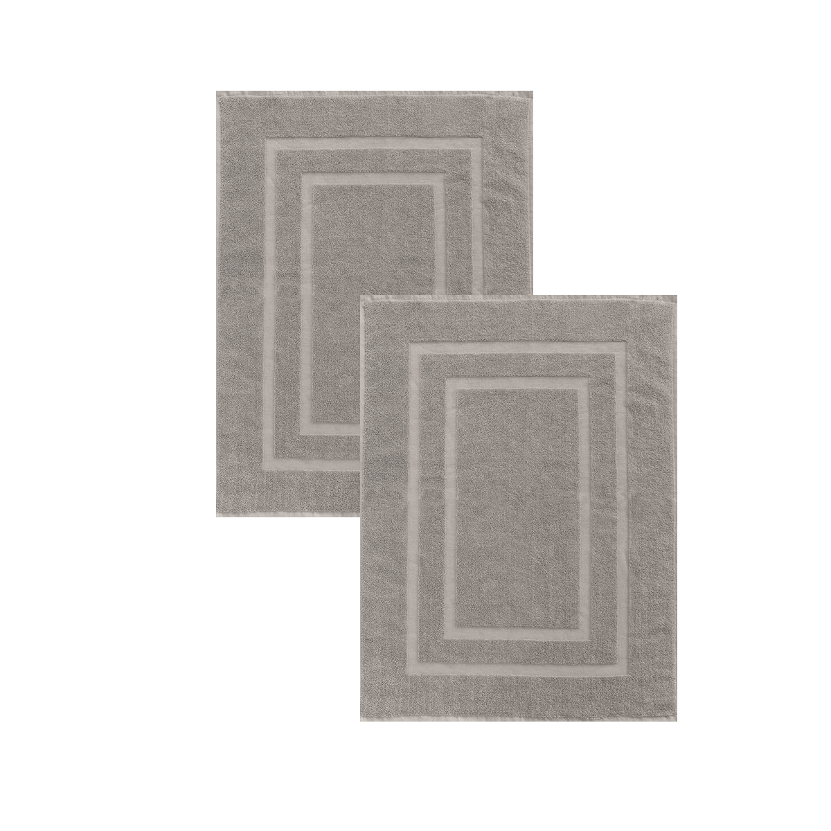 Lot de 2 Tapis de bain-GRIS