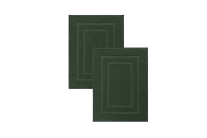 Lot de 2 Tapis de bain-OLIVE