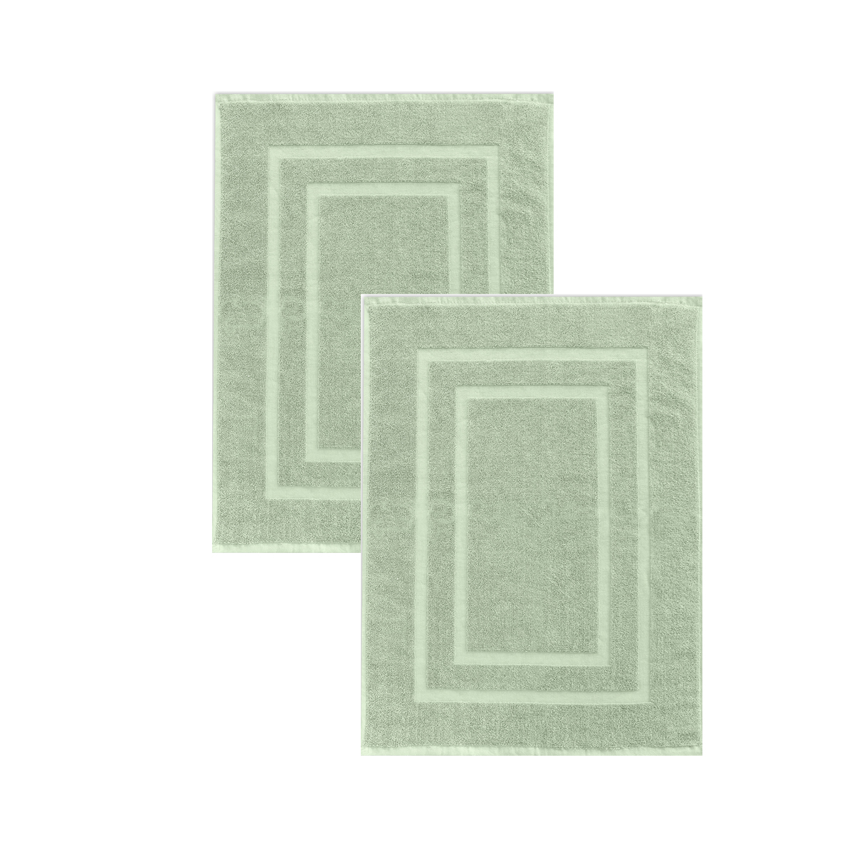 Lot de 2 Tapis de bain-TILLEUL