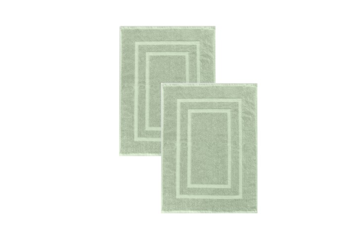Lot de 2 Tapis de bain-TILLEUL