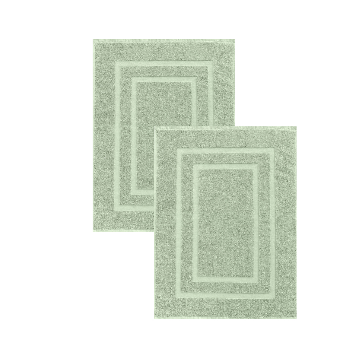 Lot de 2 Tapis de bain-TILLEUL