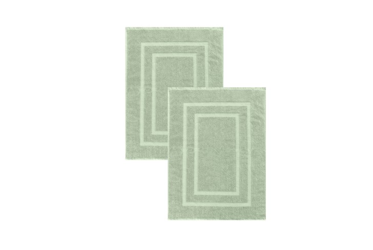 Lot de 2 Tapis de bain-TILLEUL