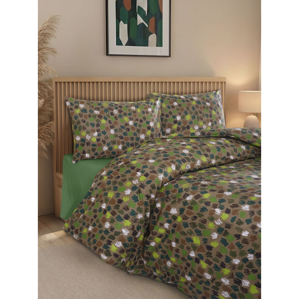 Parure de lit 100% coton MINERAL
