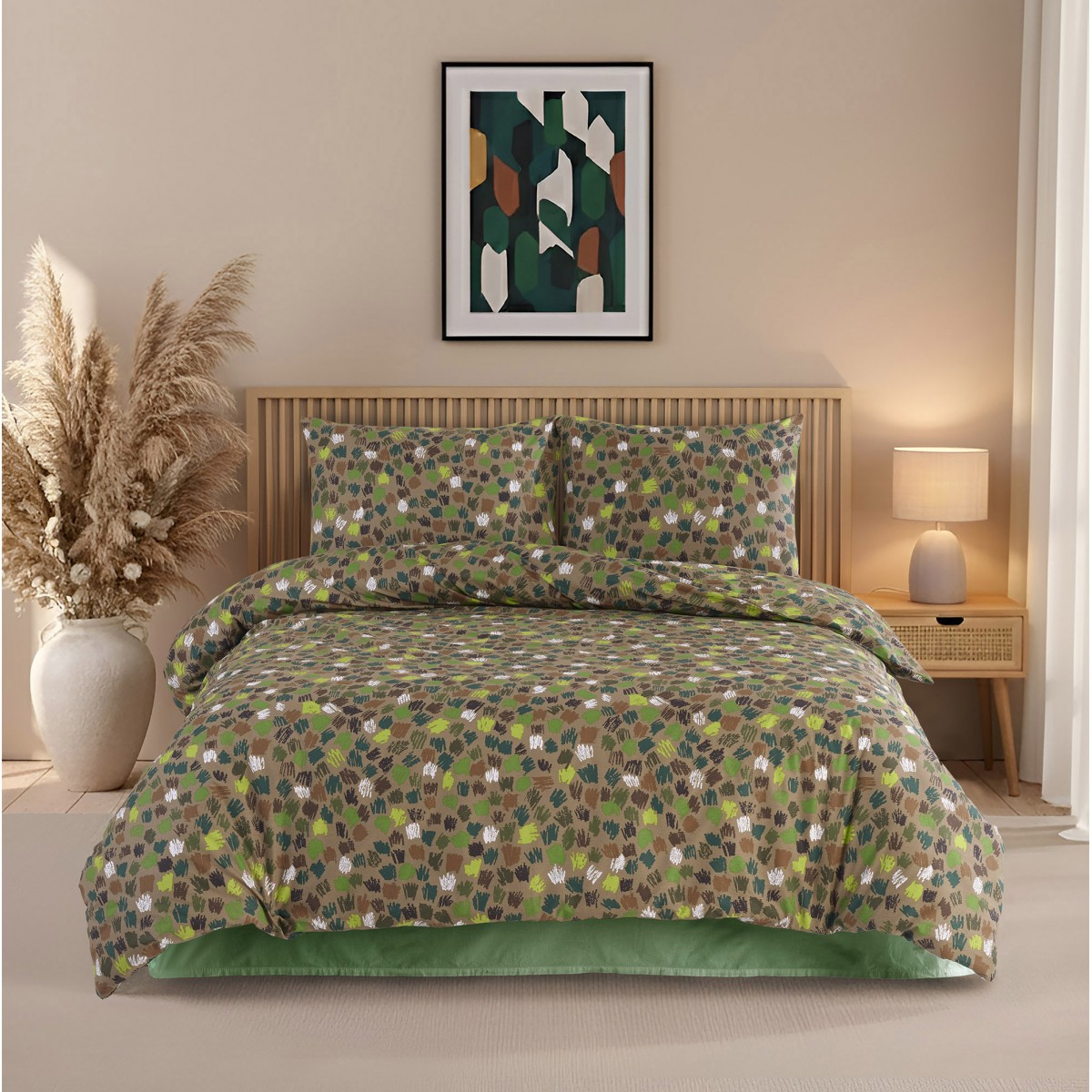 Parure de lit 100% coton MINERAL
